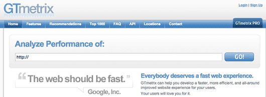 wordpress-gtmetrix-test