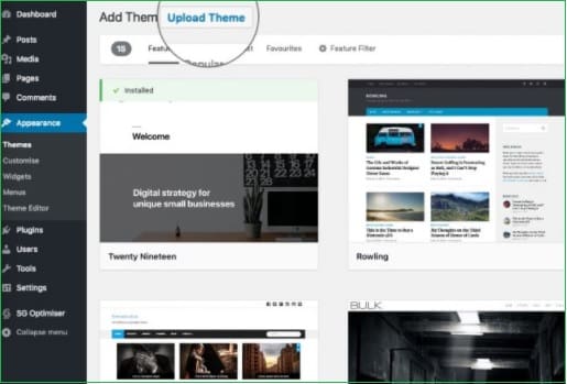 otpremanje-wordpress-teme-opcija-upload-theme