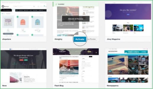 wordpress-tema-aktiviranje