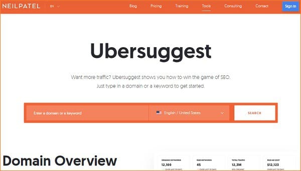 ubersuggest ubersuggest